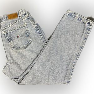 Tommy Hilfiger Y2K Vintage Medium Wash High Rise Straight Leg Boyfriend Jeans 10